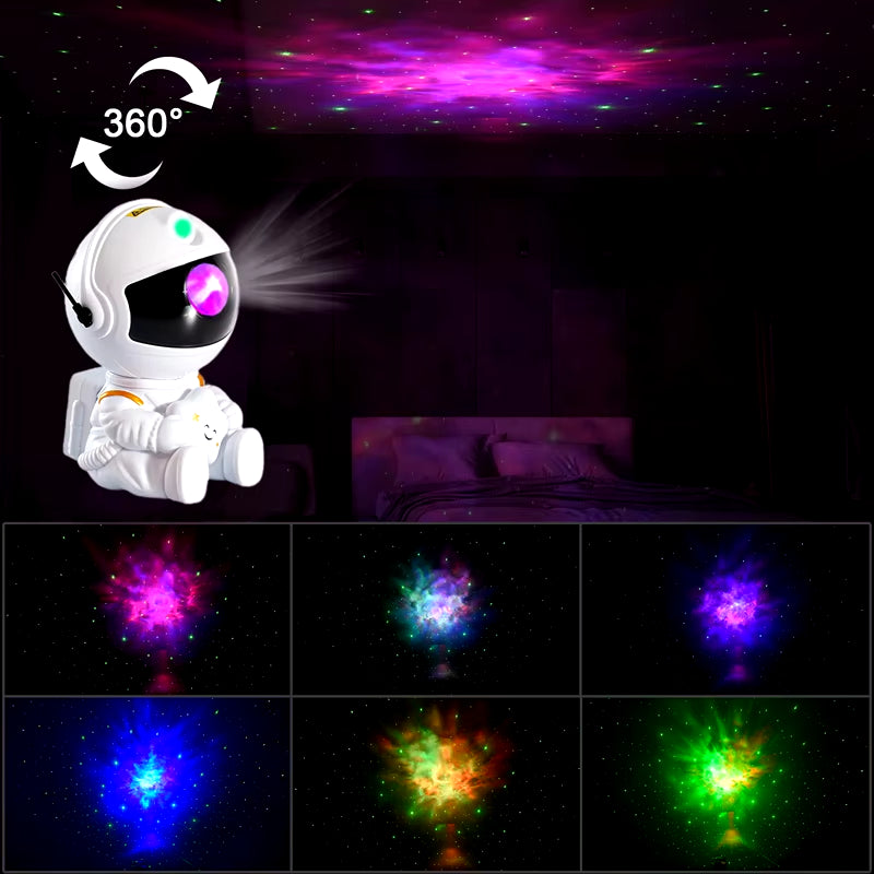 Astronaut Star Projector Lamp, Bedroom Decor, Home Decor, Gifts Ambient Night Light Astronaut Laser Nebula Lamp